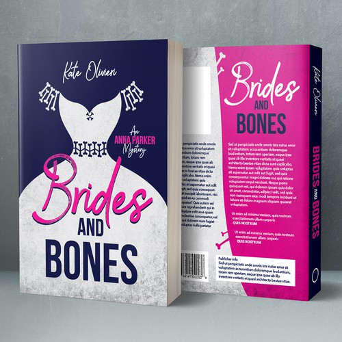 A book cover design for "Brides and Bones"