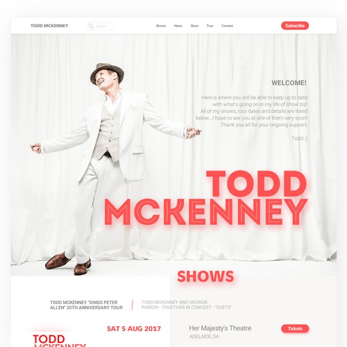 Todd Mckenney redesign