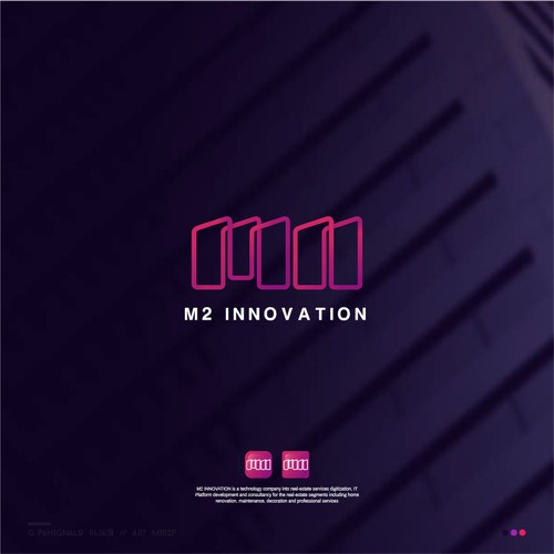abstract logo for M2 INNOVATION