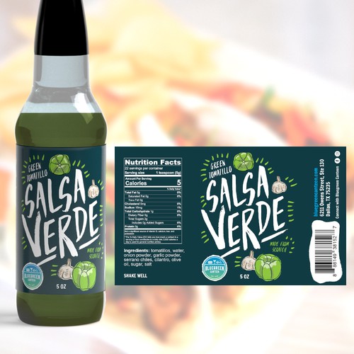 Verde Sauce Label
