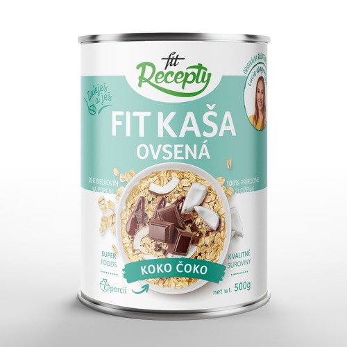 Fit recepty / Oatmeal / Packaging design