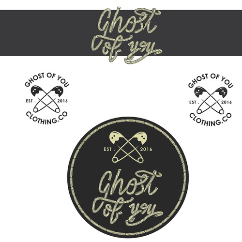 logo for a clothing company, Ghost of you.