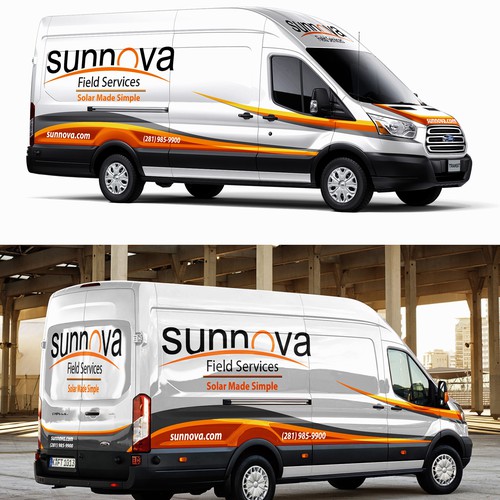 Ford Transit Van wrap design