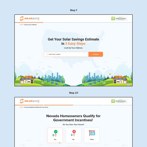 SOLAR Landing Page Design