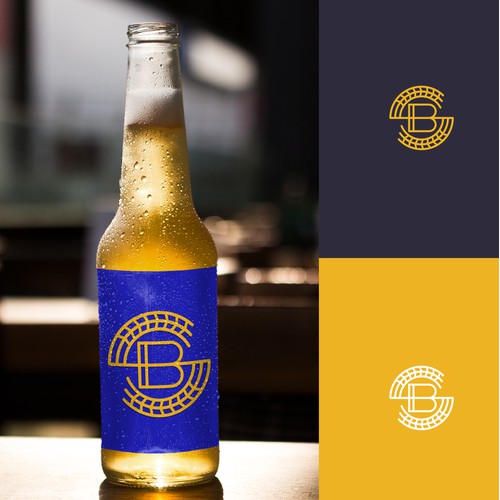 SB + Beer + Wheat - Logo Design