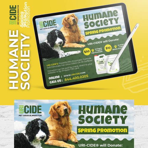 Flyer designed for pet product
