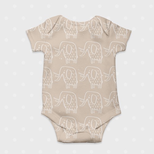 "Stone Age" print for kids and baby clothing