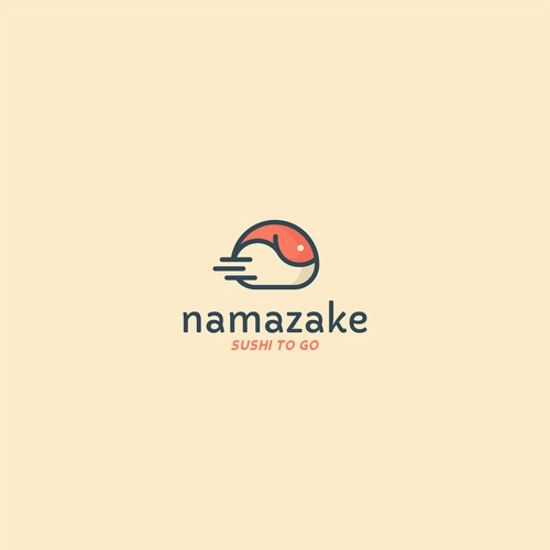 Logo concept for namazake sushi