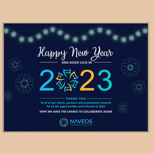 New Year Card design