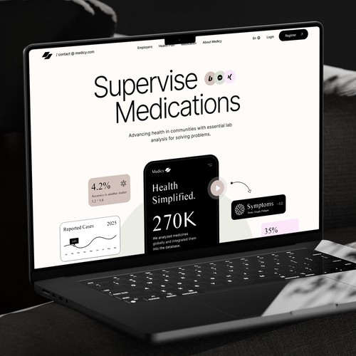 Healthcare Landing Page UI UX