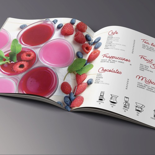 Fun menu design