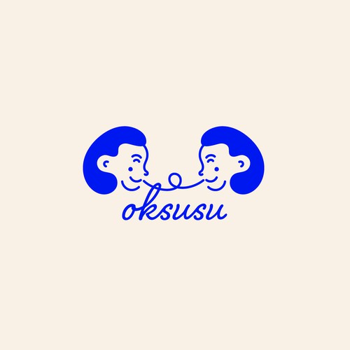 Playful logo for oksusu restaurant
