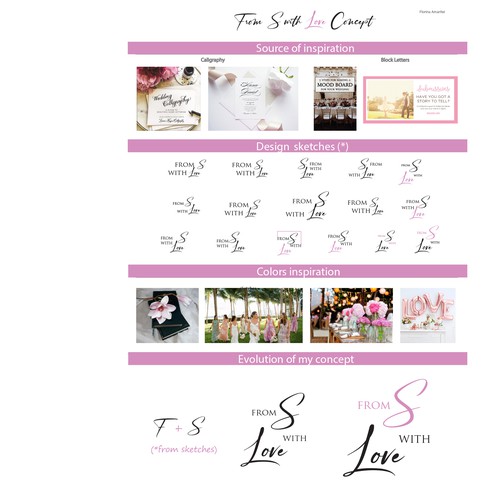logo concept for wedding service