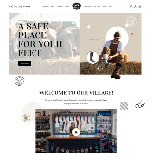 Village Sock Shop Website Design