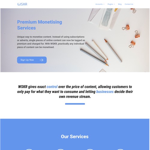 Website design