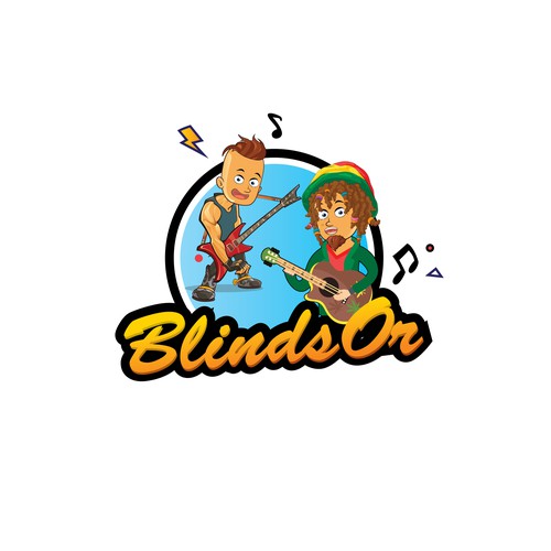 very fun logo for a online music quizz game!