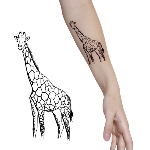 giraffe tattoo