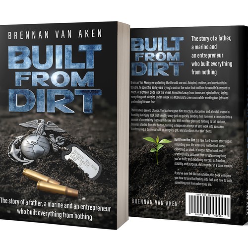 Book cover design for ex marine