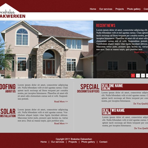 website design for Brakelse dakwerken