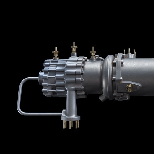 3D visualisation of rocket engine pump