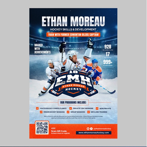 Ethan Moreau Hockey Poster