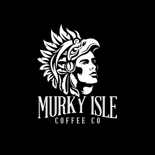 Aztec coffee logo concept