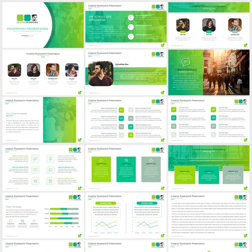 Powerpoint Template for Die Schule Des Sprechens