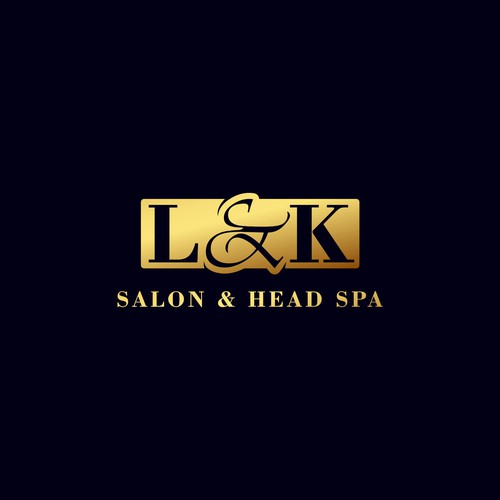 Luxury typography logo concept L&K 