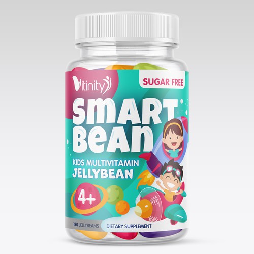 KIDS MULTIVITAMIN Label design