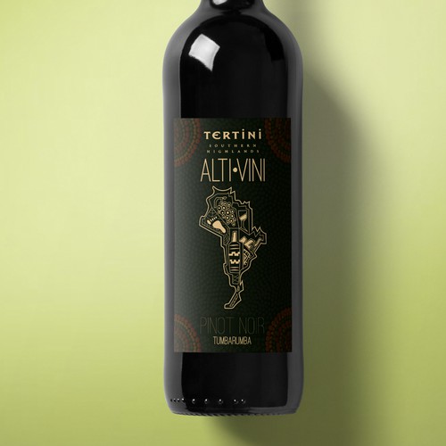 Catchy identity concept for australian wine