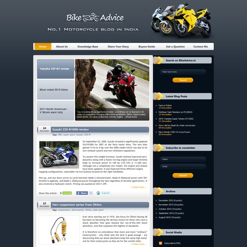 Kick-ass WP Theme Wanted for a Motorcycle Blog!