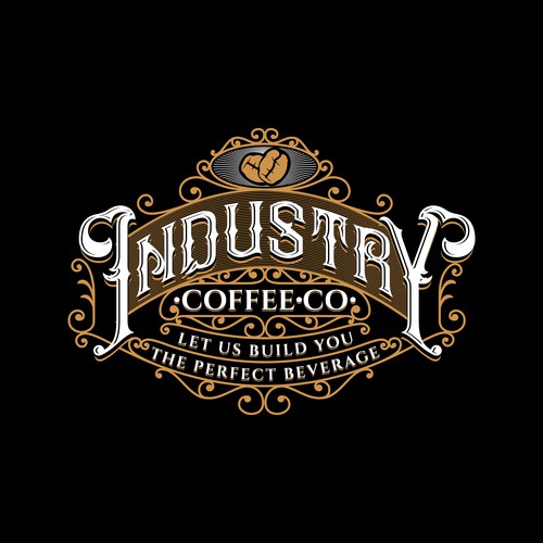 Victorian Lettering Style for Industry Coffee Co.