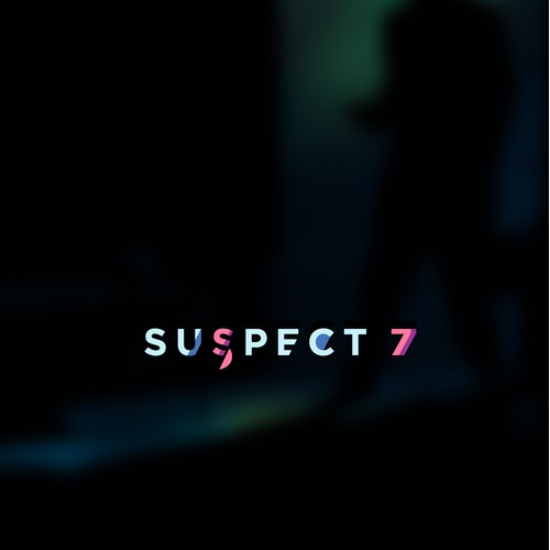 Noir style logo for Suspect 7, an animation studio