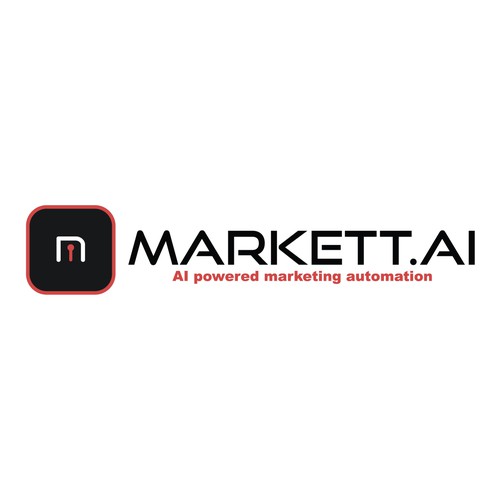 Simple logo design concept for "MARKET.AI"