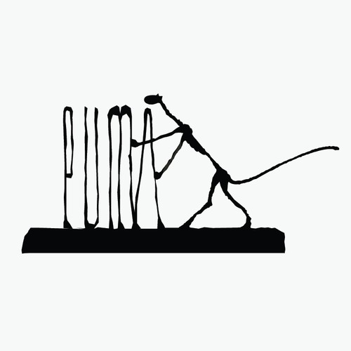 Puma logo in Alberto Giacometti style.