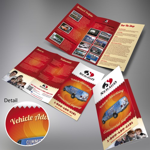 Create the next brochure design for Sebago Signworks