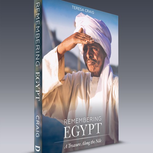 Create a book cover showcasing Egypts beauty