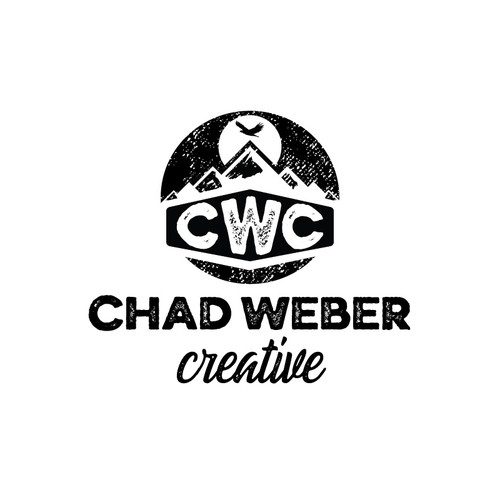 Bold, retro logo design for Chad Weber Creative. 