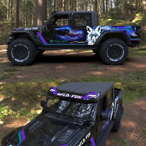 Car wrap - foxy 4x4