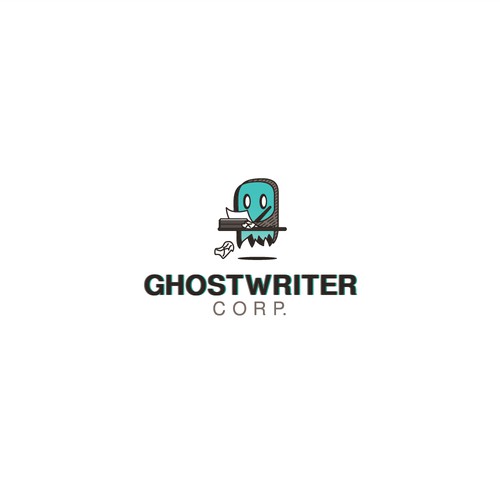 Playful logo for writing service