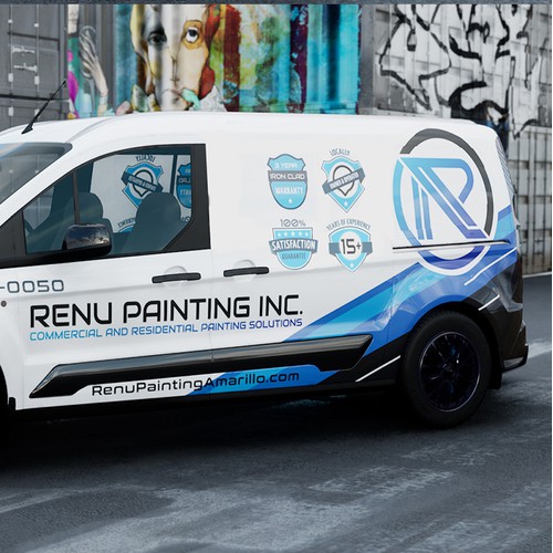 Bad Ass Vehicle Wrap Design for Painting Company