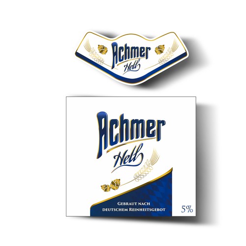 Etiket und Logo für Bayerisches Bier