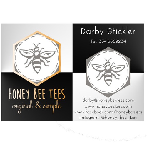 HONEY BEE TEES BUSINESS CARD