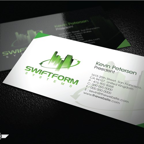 Business Card Proposal For Swiftform Systems Inc.