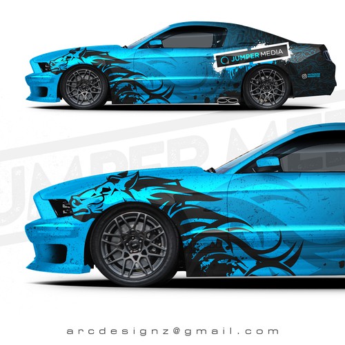 Mustang wrap for jumper media