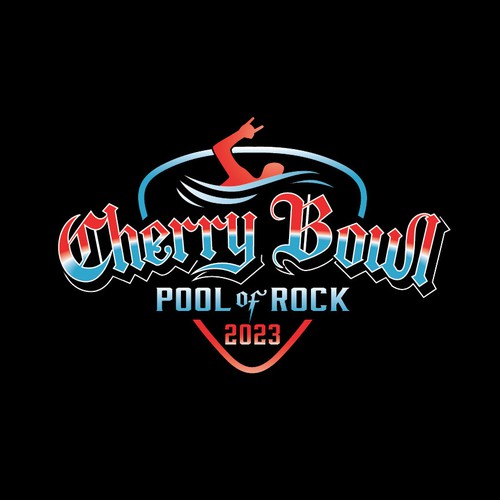 Awesome Logo for a School of Rock inspired Swimming Event