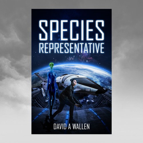 Book cover design for a Sci-Fi novel.