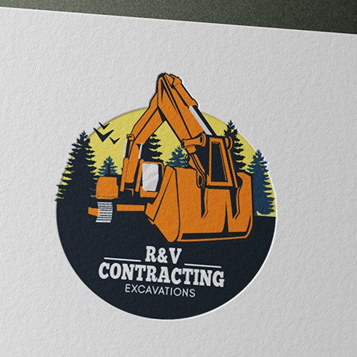 R&V Contracting Logo Design