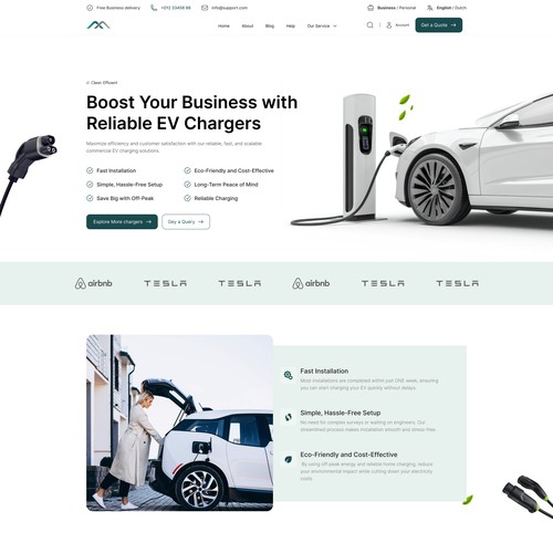Website for Madel - EV Charging