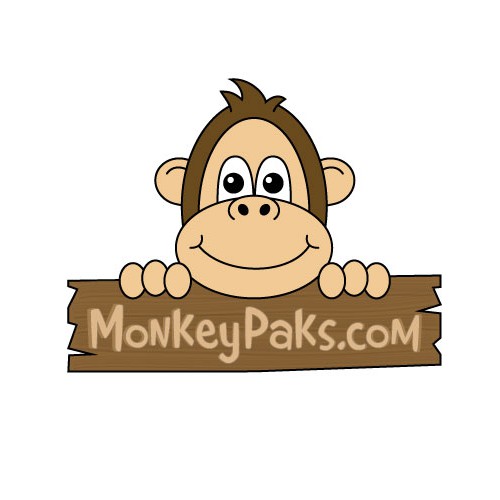 Create our logo for our new monkey paks backpacks.